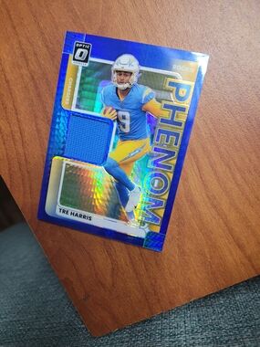 Panini Blue and Yellow Tre Harris Phenom Rookie Patch Card